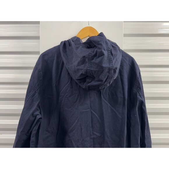 DB Supply Water-Repellent Navy Blue Parka with Hood L NWT Outer Jacket - Picture 8 of 9